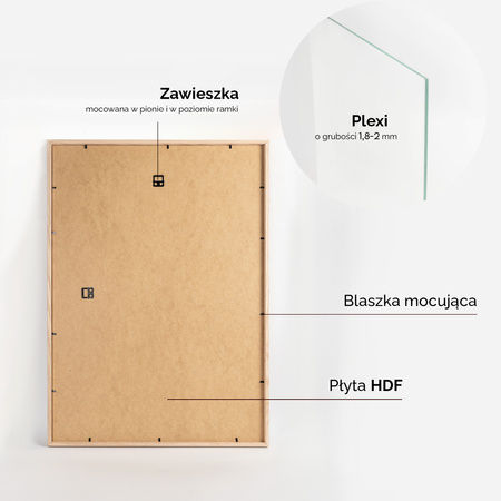 Ramka dębowa na zdjęcia OAK 50x70 cm