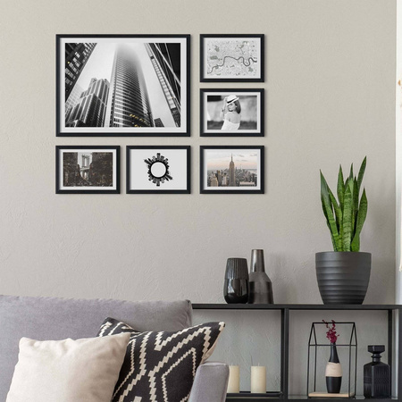 Zestaw czarnych ramek galeria HIT 02 GF0002