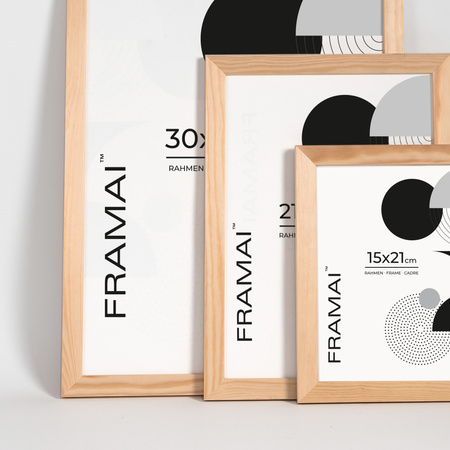 Ramka z drewna surowego na zdjęcia RAW 21x29,7 cm