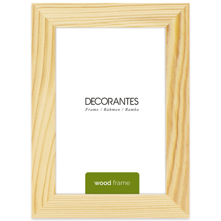 Pakiet 5 szt. ramek z drewna surowego RAW 10x15 cm