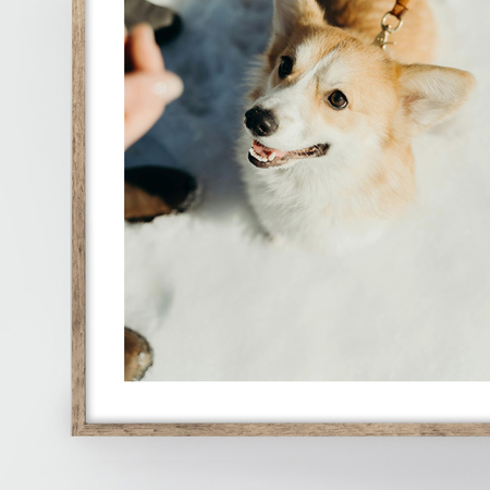 Ramka na zdjęcia drewniana FIT w kolorze jasnego drewna 50x70 cm