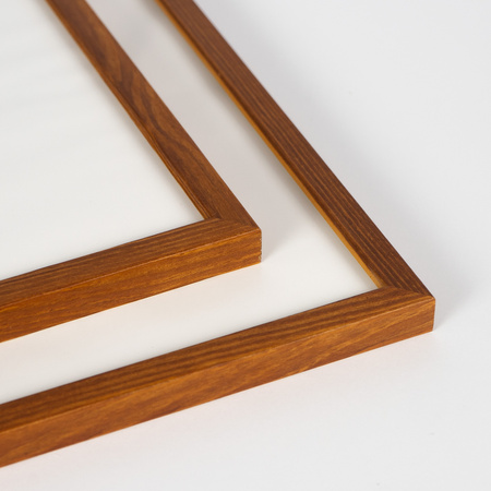 Pakiet 5 szt. ramek drewnianych na zdjęcia ciepłe drewno PINIA 10 21x30 cm