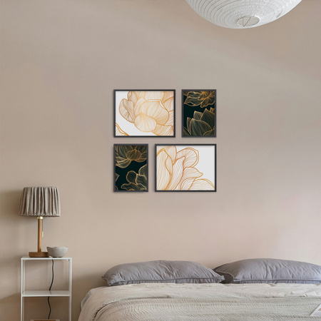 Zestaw czarnych ramek galeria PRESTO 2 GF0003