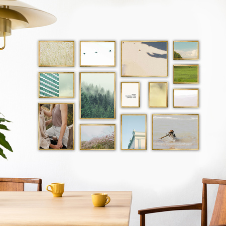 Zestaw złotych ramek galeria HIT 1 Z GF0001