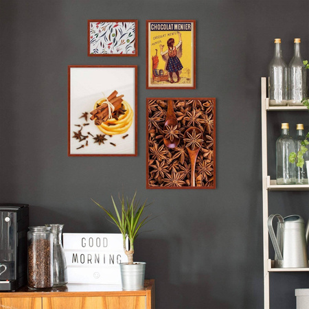 Zestaw brązowych ramek galeria 5 GF0008