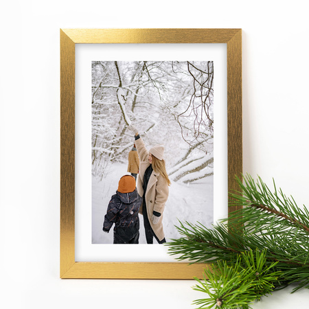 Złota ramka na zdjęcia A4 HEN Z 21x29,7 cm