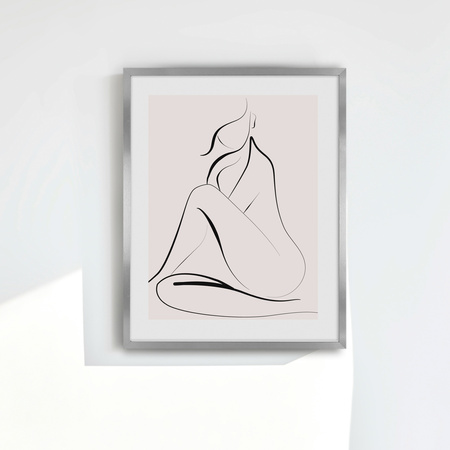 Srebrna ramka na zdjęcia HEN S 40x50 cm