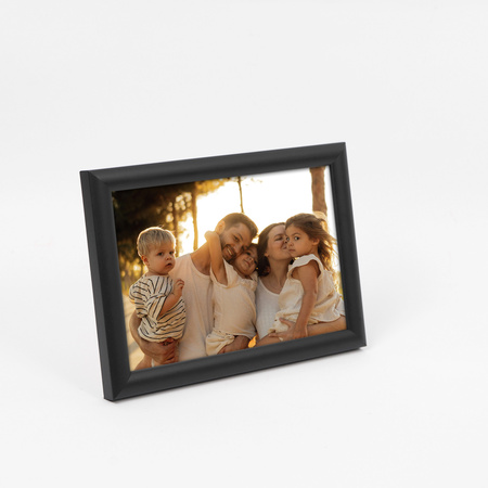 Czarna ramka drewniana na zdjęcia EKO 2 10x15 cm