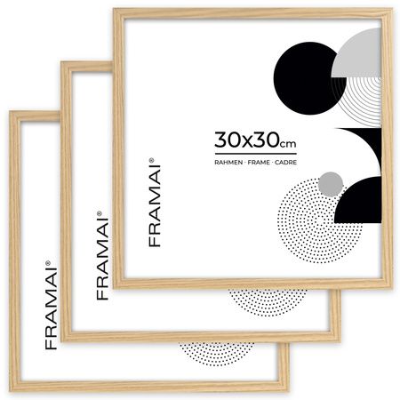 Ramka na zdjęcia 30x30 cm w dębowym kolorze FDM 02