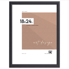 Czarna ramka drewniana na zdjęcia EKO 2 18x24 cm