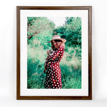 Brązowa ramka na zdjęcia HEN 4 40x50 cm