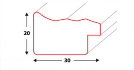 Pakiet ramek drewnianych DRZ B 1 DWUPAK 13x18 cm