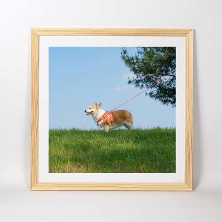 Ramka z drewna surowego na zdjęcia RAW 30x30 cm