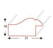 Ramka drewniana na zdjęcia DRL N 3 24x30 cm