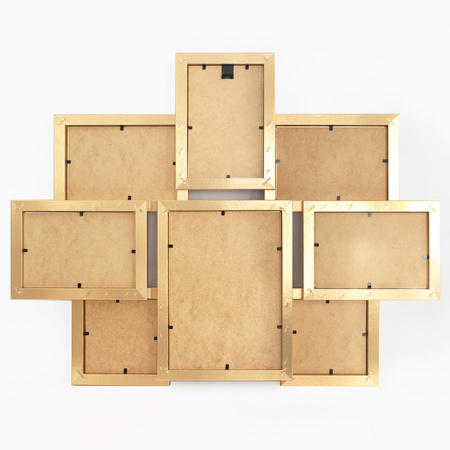 Multirama MULTI HEN Z ramka na zdjęcia na 8 zdjęć - złota