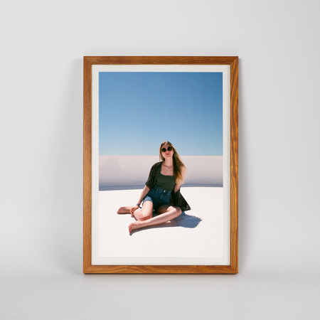 Jasno brązowa ramka drewniana PINIA 10 - 21x30 cm