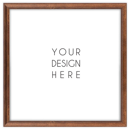 Brązowa ramka drewniana DRWA 4 15x15 cm