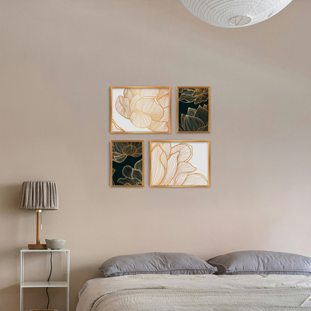 Zestaw złotych ramek galeria PRESTO Z GF0003