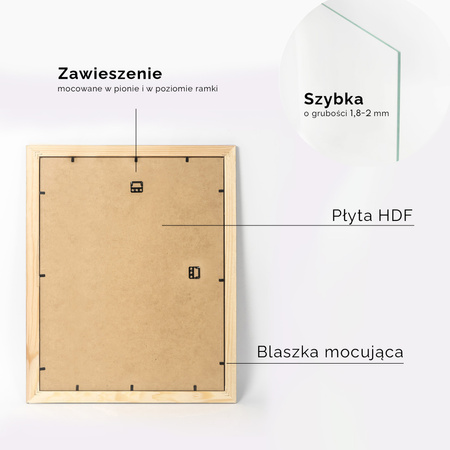 Ramka drewniana na zdjęcia DRL X 02 40x50 cm