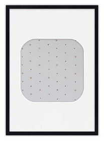 Ramka na zdjęcia CYFERKA "0" 21x30 cm czarna z białym passe partout