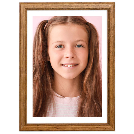 Ramka drewniana DRWA 3 kolor dąb 15x21 cm
