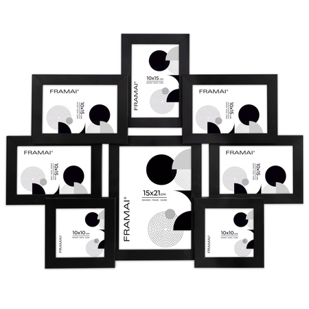 Multirama MULTI HEN 2 ramka na zdjęcia na 8 zdjęć - czarna