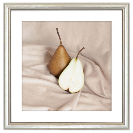 Srebrna ramka drewniana na zdjęcia DRWA FS 15x15 cm