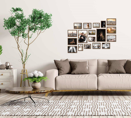 Zestaw brązowych ramek galeria 4 GF0006