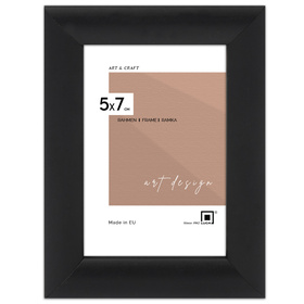 Czarna ramka drewniana na zdjęcia EKO 2 5x7 cm