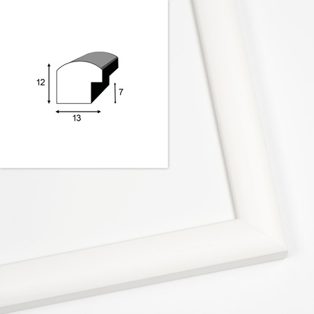 Zestaw białych ramek galeria HIT 01 GF0003