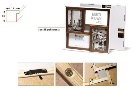 Multirama MULTI BROWN 41 ramka na zdjęcia