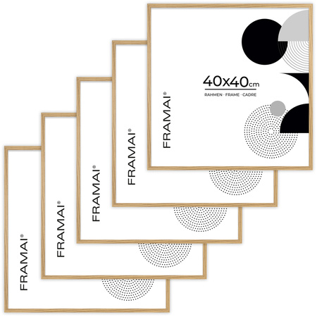 Ramka na zdjęcia 40x40 cm w dębowym kolorze FDM 02
