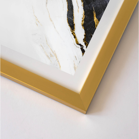 Złota ramka z tworzywa FOR 15x21 cm