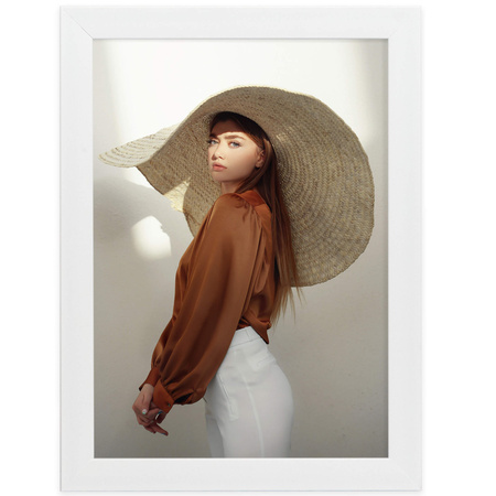 Biała ramka z tworzywa FOR A4