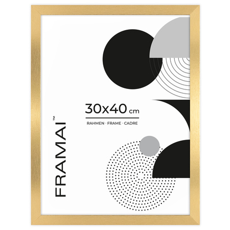 Pakiet 3 szt. złotych ramek na zdjęcia HEN Z 30x40 cm