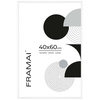 Biała ramka aluminiowa QAL 40x60 cm