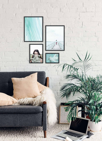 Zestaw czarnych ramek galeria HIT 02 GF0008