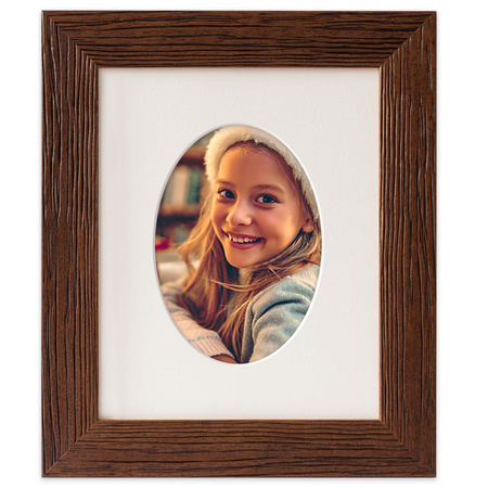 Brązowa ramka na zdjęcie EXW W3 24x30 cm