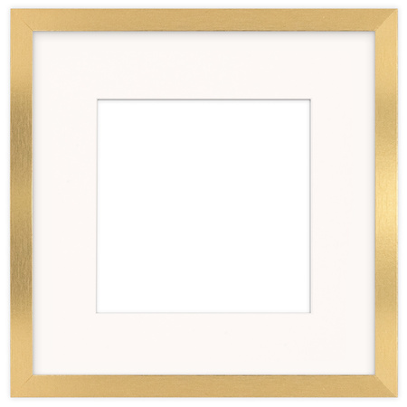 Złota ramka na zdjęcia HEN PASS Z 30x30 cm z passe partout (20x20 cm)