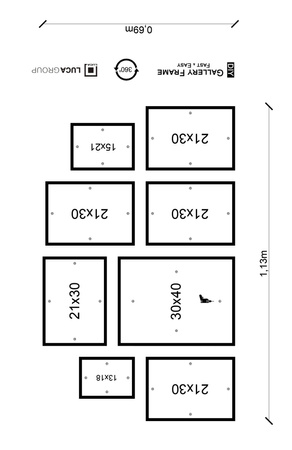 Zestaw białych ramek galeria 1 GF0009