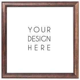 Ciemnobrązowa ramka drewniana DRWA 44 15x15 cm