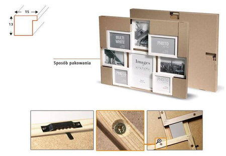 Multirama MULTI WHITE 81 ramka na zdjęcia