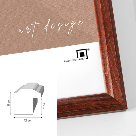 Zestaw brązowych ramek galeria PRESTO 5 GF0003