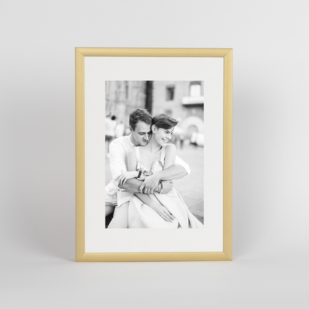 Złota ramka aluminiowa QAL 15x21 cm