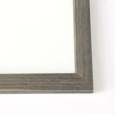 Zestaw 2 szt srebrnych ramek do zdjęć 24x30cm (15x21cm) z passe partout