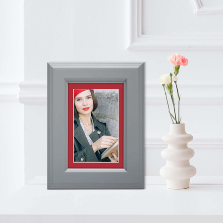 Passe partout 18x24 (10x15) CZERWONY LIGHT RED