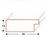 Ramka drewniana na zdjęcia DRL E 04 15x21 cm
