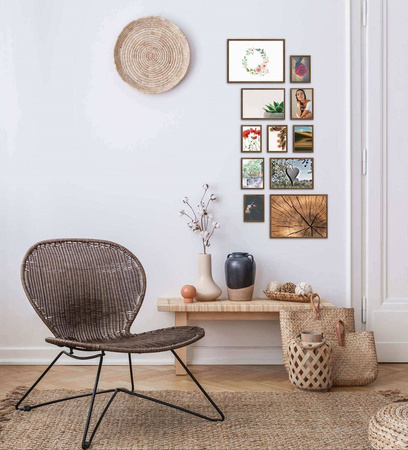 Zestaw brązowych ramek galeria PRESTO 4 GF0005