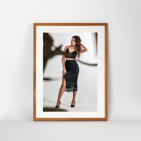 Jasno brązowa ramka drewniana PINIA 10 - 30x40 cm