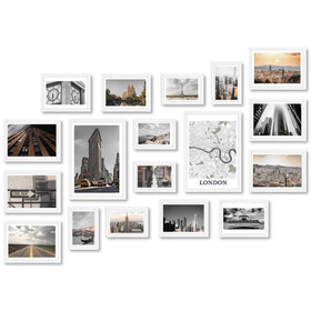 Zestaw białych ramek galeria Pinia 1 GF0006